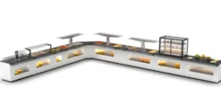 Base de Buffet Réfrigéré Cuve Froid - Froid Ventilé +2/+6ºC - L 875 mm - Sayl