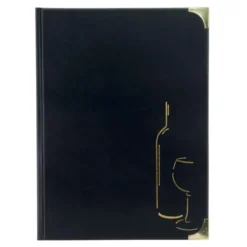 Basic A4 Carte des boissons, 4 inserts fixes (présente 8 pages A4) - Securit