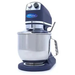 Batteur Mélangeur - 7 L - 2 kg de Pâte - Bleu Acier Mat - Maxima