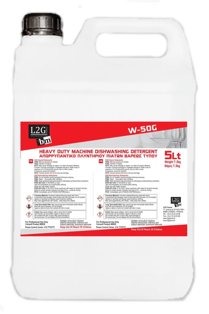 2 BIDONS DE 5L DE DETERGENT pour lave vaisselle-L2G
