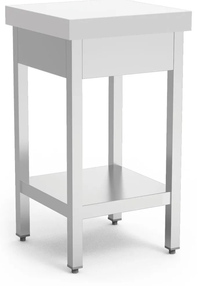 Billot de Boucher en Polyéthylène Blanc et Inox Modèle Advanced - Fricosmos