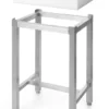 Billot polyéthylène Billot avec piètement Blanc 500x400x(H)800 mm - Hendi