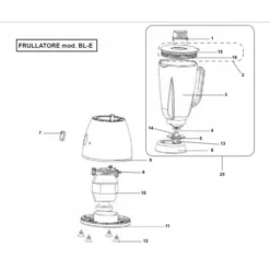 Blender Professionnel MOD. BL-E - Beckers