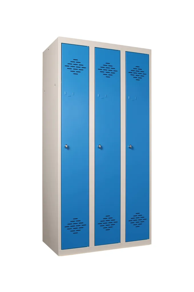 Bloc 3 Vestiaires Soudés Industrie Propre - L 900 mm