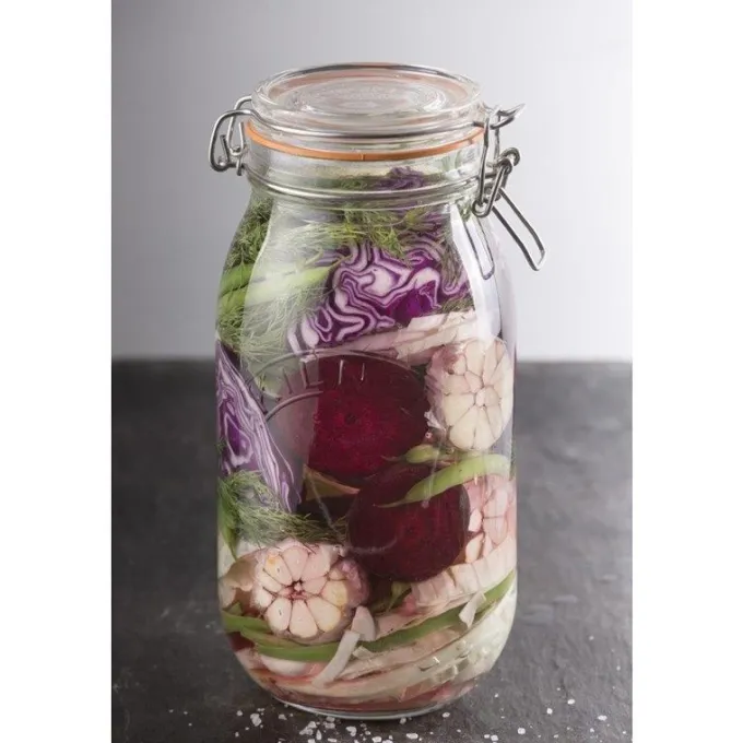 Bocal en Verre pour Conserves avec Clip - 1.5L - Kilner
