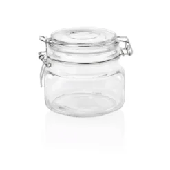 Bocal Hermétique en Verre trempé H 100 mm Ø 110 mm - Lot de 2 - Was Germany