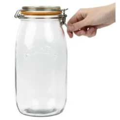 Bocal pour conserves en verre avec clip - Kilner 3 L