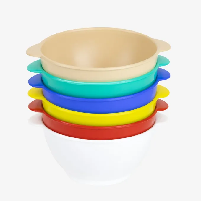 Bols avec anses 50 cl - lot de 6 - couleurs HACCP - Gilac