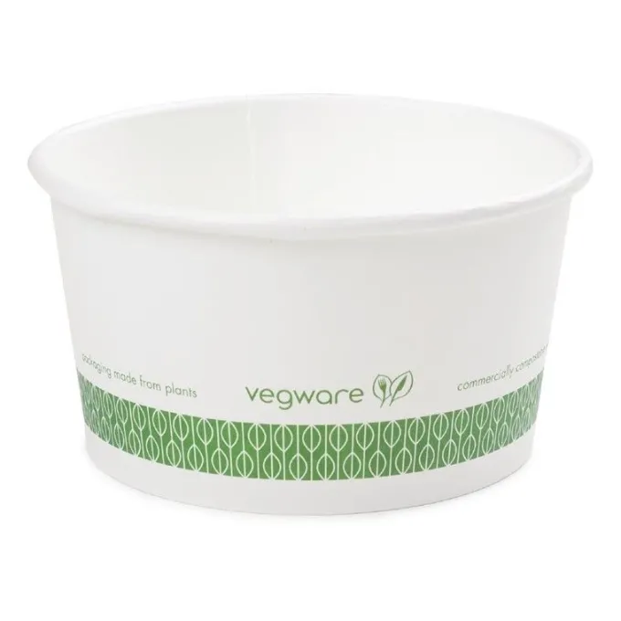 Bol à Soupe ou Glace Compostable 110 ml Série 90 - Vegware Lot de 1000