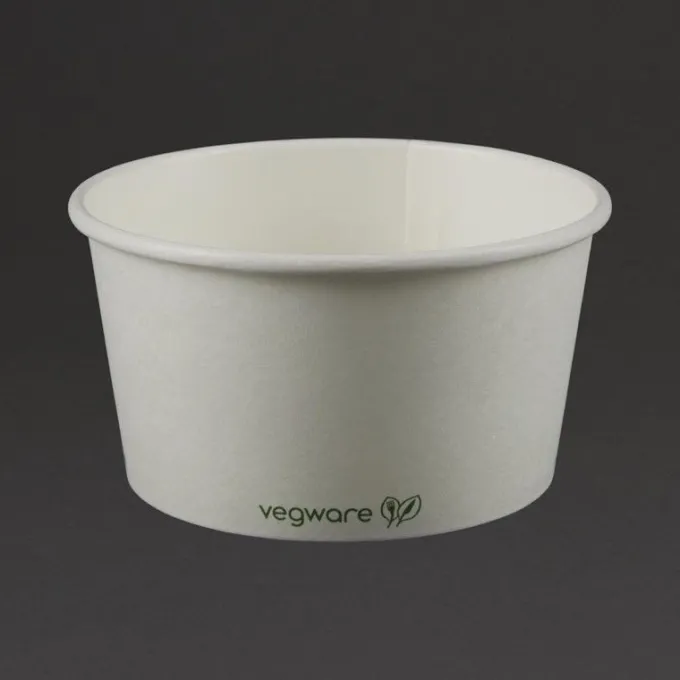 Bol à Soupe ou Glace Compostable 110 ml Série 90 - Vegware Lot de 1000