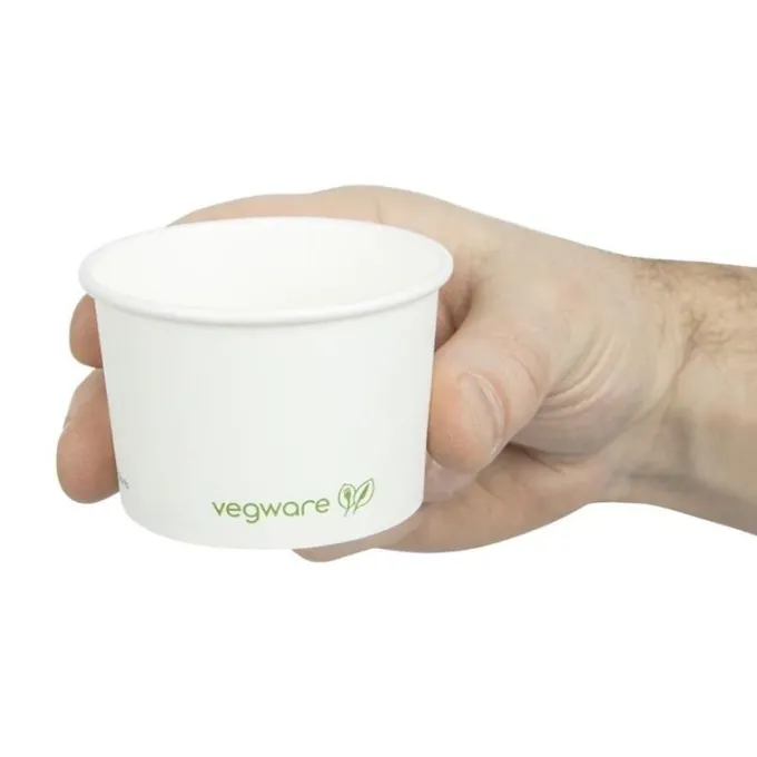 Bol à Soupe ou Glace Compostable 110 ml Série 90 - Vegware Lot de 1000