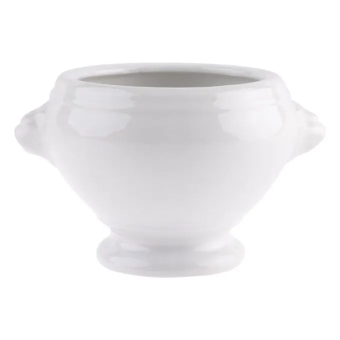 Bols à soupe tête de lion blancs 105mm Olympia - Boite de 6