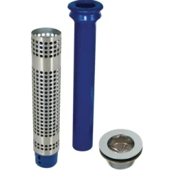 Bonde 70mm et tube de surverse avec filtre pour plonge prof 250mm