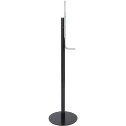 Borne d'Hygiène Noire avec Support - Rubbermaid