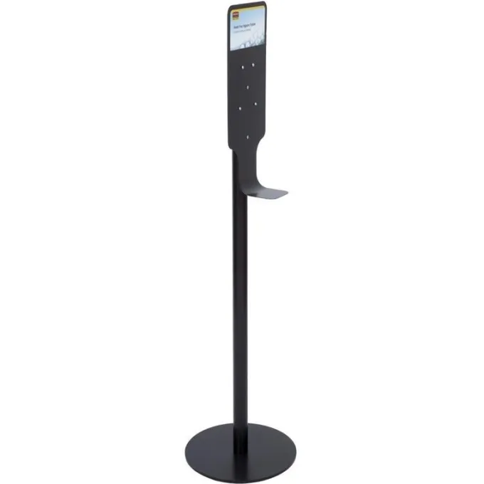 Borne d'Hygiène Noire avec Support - Rubbermaid