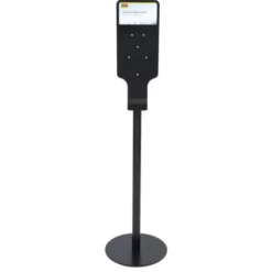 Borne d'Hygiène Noire avec Support - Rubbermaid