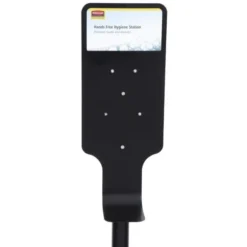 Borne d'Hygiène Noire avec Support - Rubbermaid