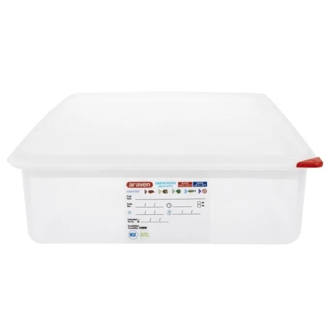 Boîte alimentaire avec couvercle GN 1 /1 - Araven 13,7 L - Lot de 4