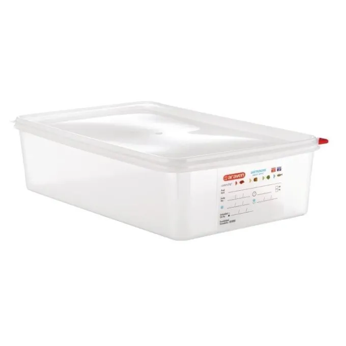 Boîte alimentaire avec couvercle GN 1 /1 - Araven 13,7 L - Lot de 4