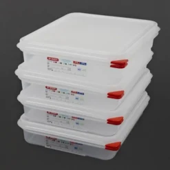 Boîte alimentaire avec couvercle GN 1/2 - Araven 4 L- Lot de 4