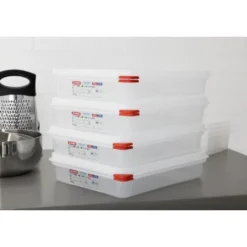Boîte alimentaire avec couvercle GN 1/2 - Araven 4 L- Lot de 4