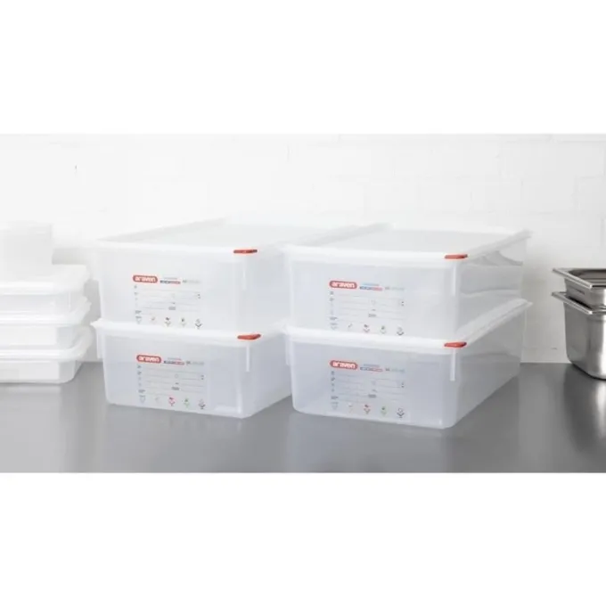 Boîte Alimentaire GN 1/1 - Araven 21 L - Lot de 4 pièces