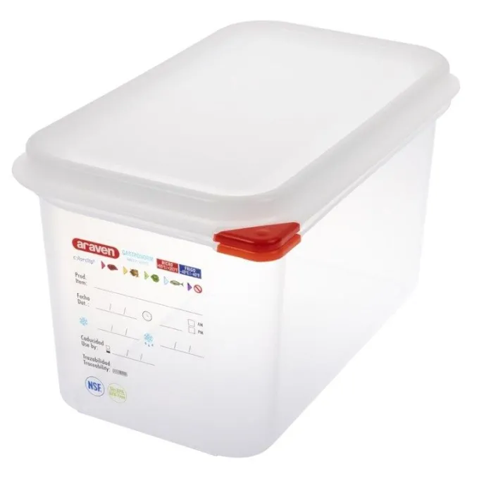 Boîte alimentaire 4,3 L - Araven GN 1/4 - Lot de 4