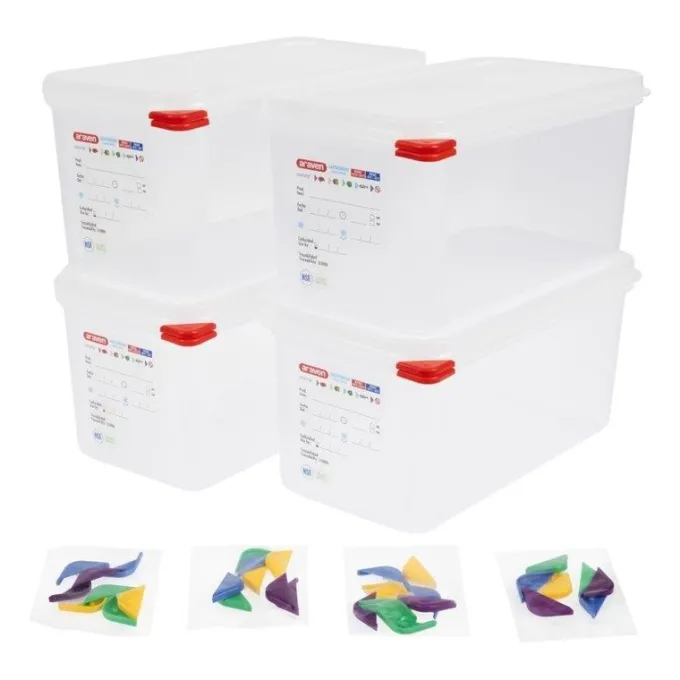 Boîte Alimentaire 6 L GN 1/3 - Carton de 4 - Araven