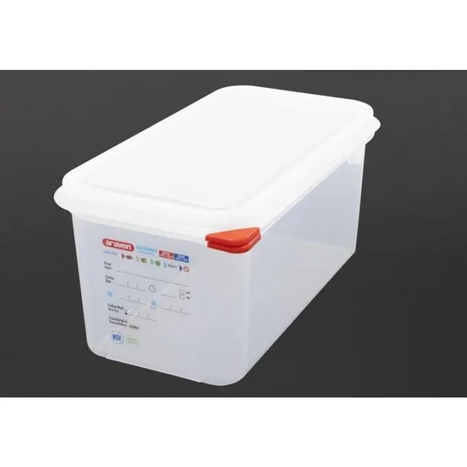 Boîte Alimentaire 6 L GN 1/3 - Carton de 4 - Araven