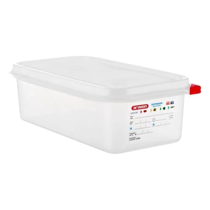 Boîte Alimentaire 4 L GN 1/3 - Lot de 4 - Araven