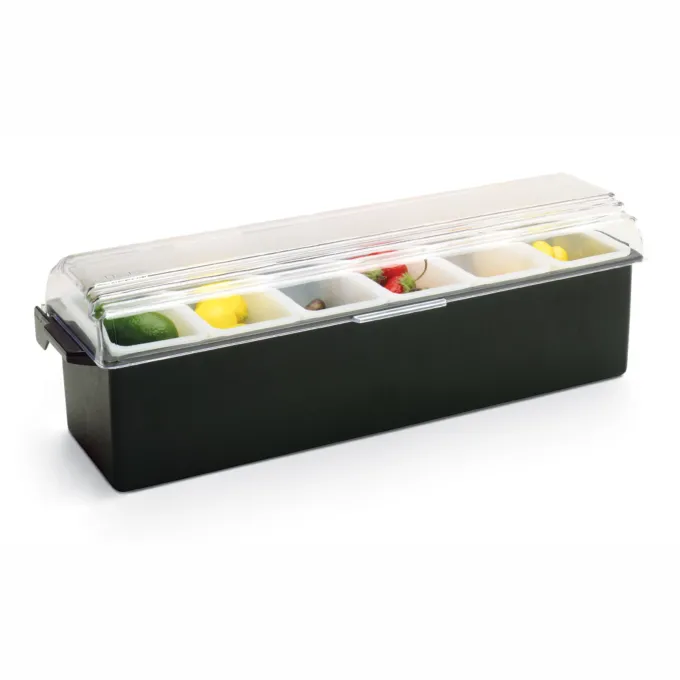 Boîte à Condiments Plastique 4 Compartiments - Pujadas
