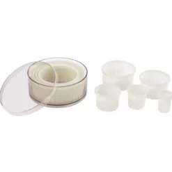 Boîte de 9 Découpoirs Ronds Cannelés en Plastique - Pujadas