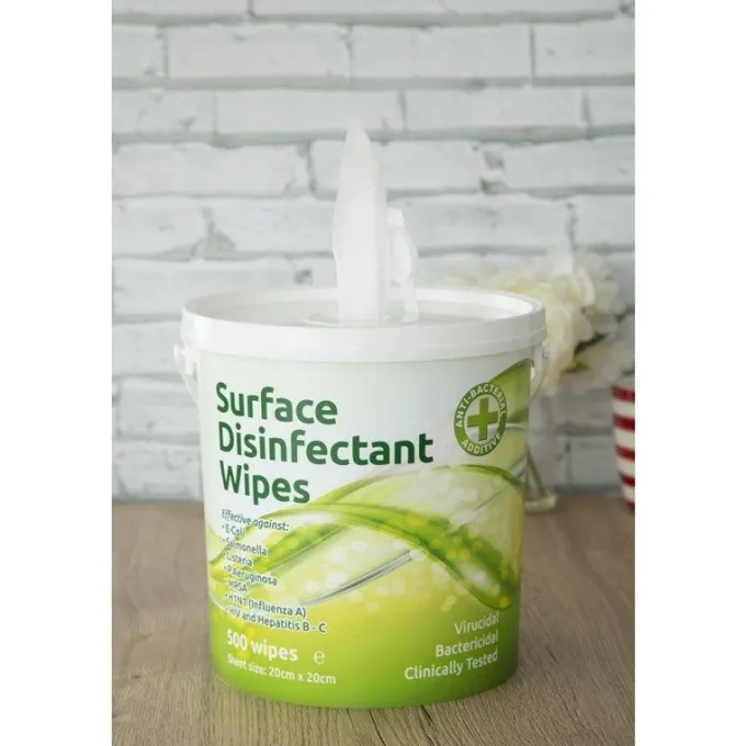 Boîte de Lingettes Désinfectantes de Surface - 500 Lingettes