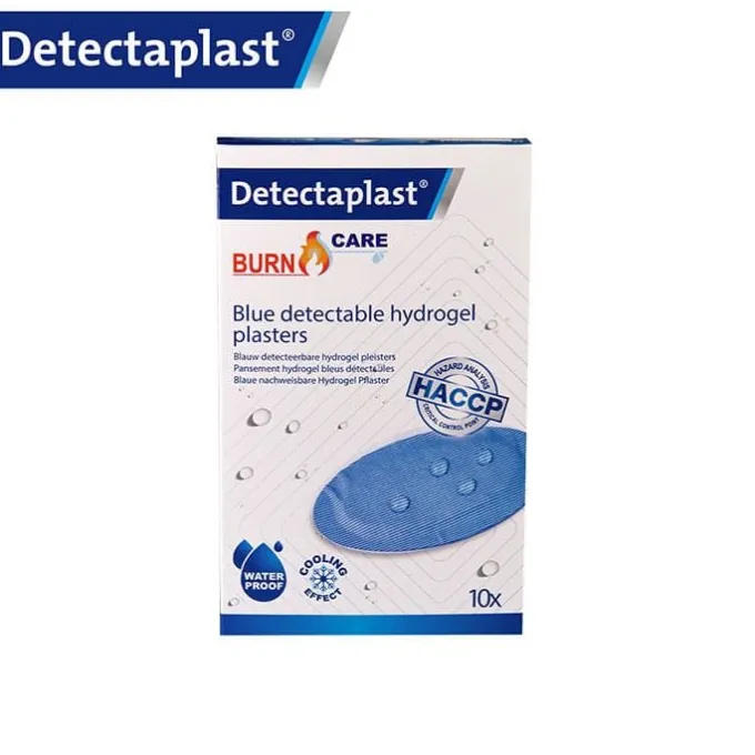 Boîte de 10 Pansements Brûlures Hydrogel 67 x 110 mm - Detectaplast