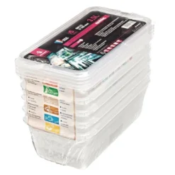 Boîte de Stockage avec Couvercle GN 1/3 - Bourgeat - Lot de 5