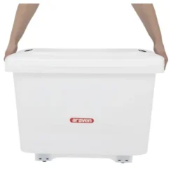 Boîte à Ingrédients avec Clips de Couleurs et Roulettes 70 L - Araven