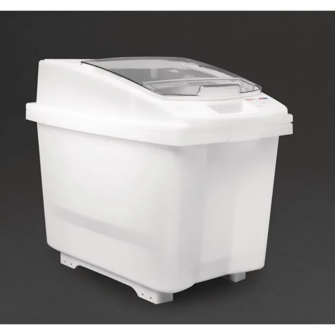 Boîte à ingrédients avec roulettes transparente - Araven 80 L