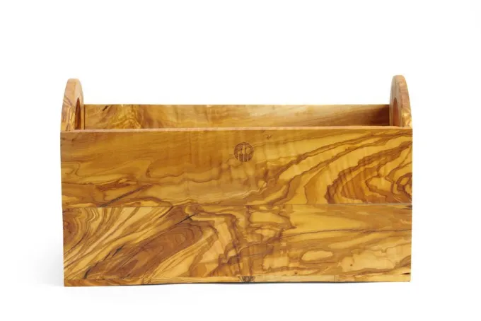 Boîte à pain en bois d'olivier 245x198x(H)194 mm - Hendi