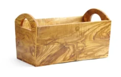 Boîte à pain en bois d'olivier 245x198x(H)194 mm - Hendi
