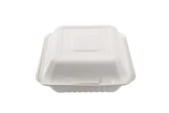 Boîte repas blanche en canne à sucre 1600 ml - 200 unités - Betik