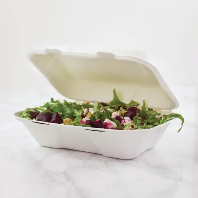 Boîte Repas en Bagasse Compostable - Lot de 200 - Vegware