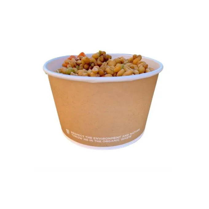 Bowl Biodégradable 390 ml - Lot de 60 - SDG