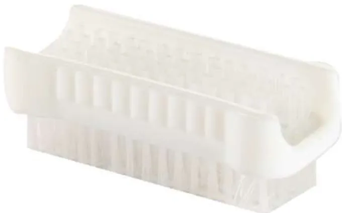 Brosse ongles double face 8 cm plastique - Colis 20x10 - Tampel
