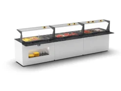 Buffet de Service Réfrigéré Plaque Froide avec Bacs - 1300x700 mm - SAYL
