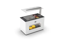 Buffet Réfrigéré avec Anti-Postillon - Cuve de Froid 150 mm +4/+8ºC - L 1400 mm - Sayl