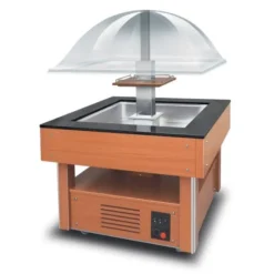 Buffet Réfrigéré Self Service Central Carré Professionnel - 4 bacs GN 1/1 - Furnotel