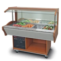 Buffet Réfrigéré Self Service Mural Professionnel - 4 bacs GN 1/1 - Furnotel