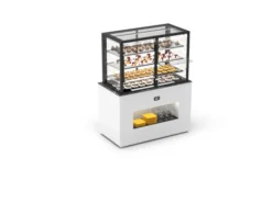 Buffet Réfrigéré Série Integra Cold avec Vitrine Supérieur - Accès Arrière et Frontal - H 1720 mm - Portes Battantes - Sayl