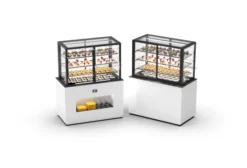 Buffet Réfrigéré Série Integra Cold avec Vitrine Supérieur - Accès Arrière et Frontal - H 1720 mm - Portes Battantes - Sayl