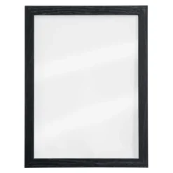 Cadre Woody transparent, avec kit de montage et et deux feutres craies (blanc et noir). 30x40 - Securit